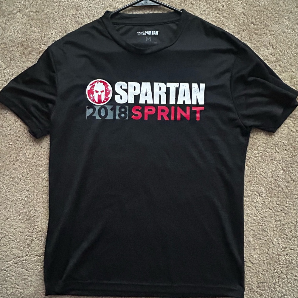 Black Men's T-Shirt Spartan Sprint